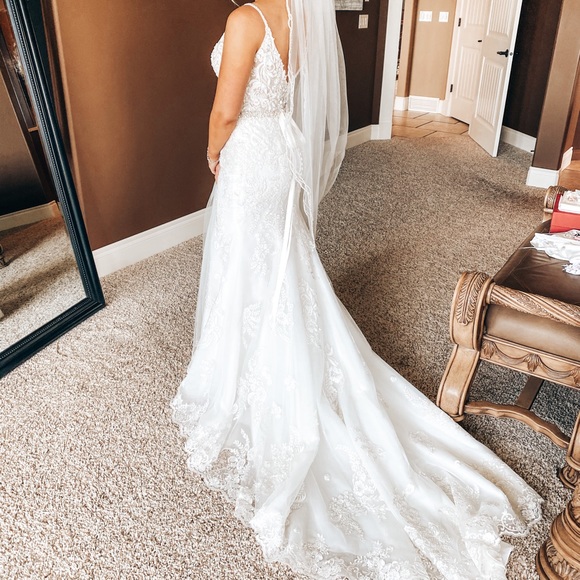 Mori Lee Lunetta Petite Wedding Gown - Picture 7 of 9